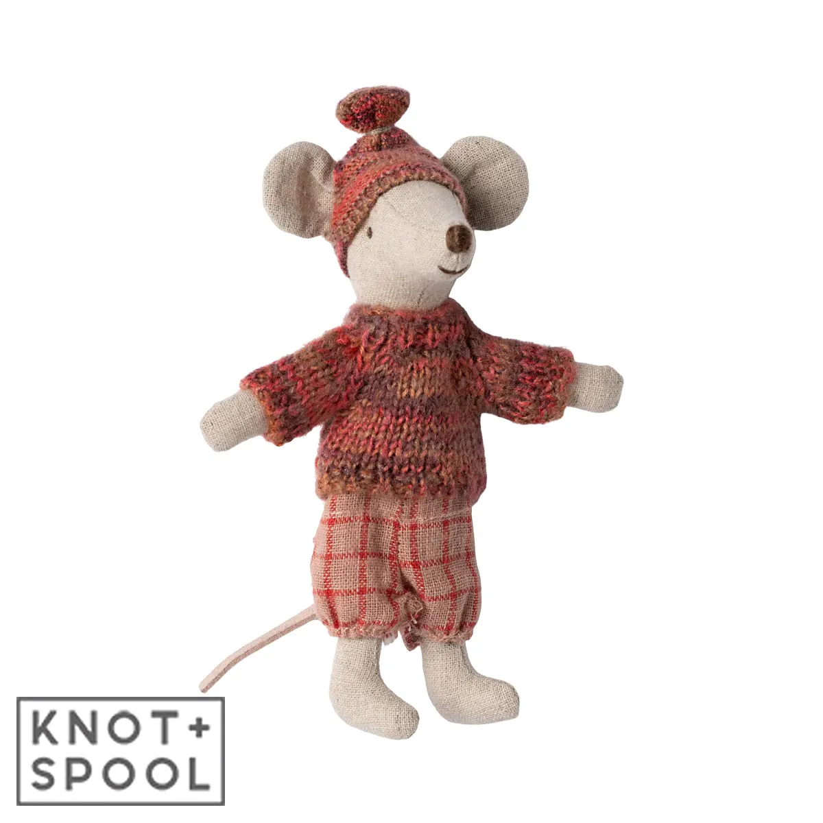 2024 Maileg Rose Winter Big Sister Mouse with Ski Set
