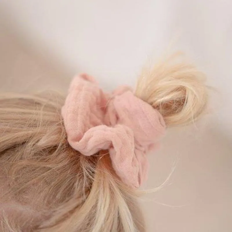 3 Pack Scrunchies - White Meadows / Sunshine Checks / Flower Pink