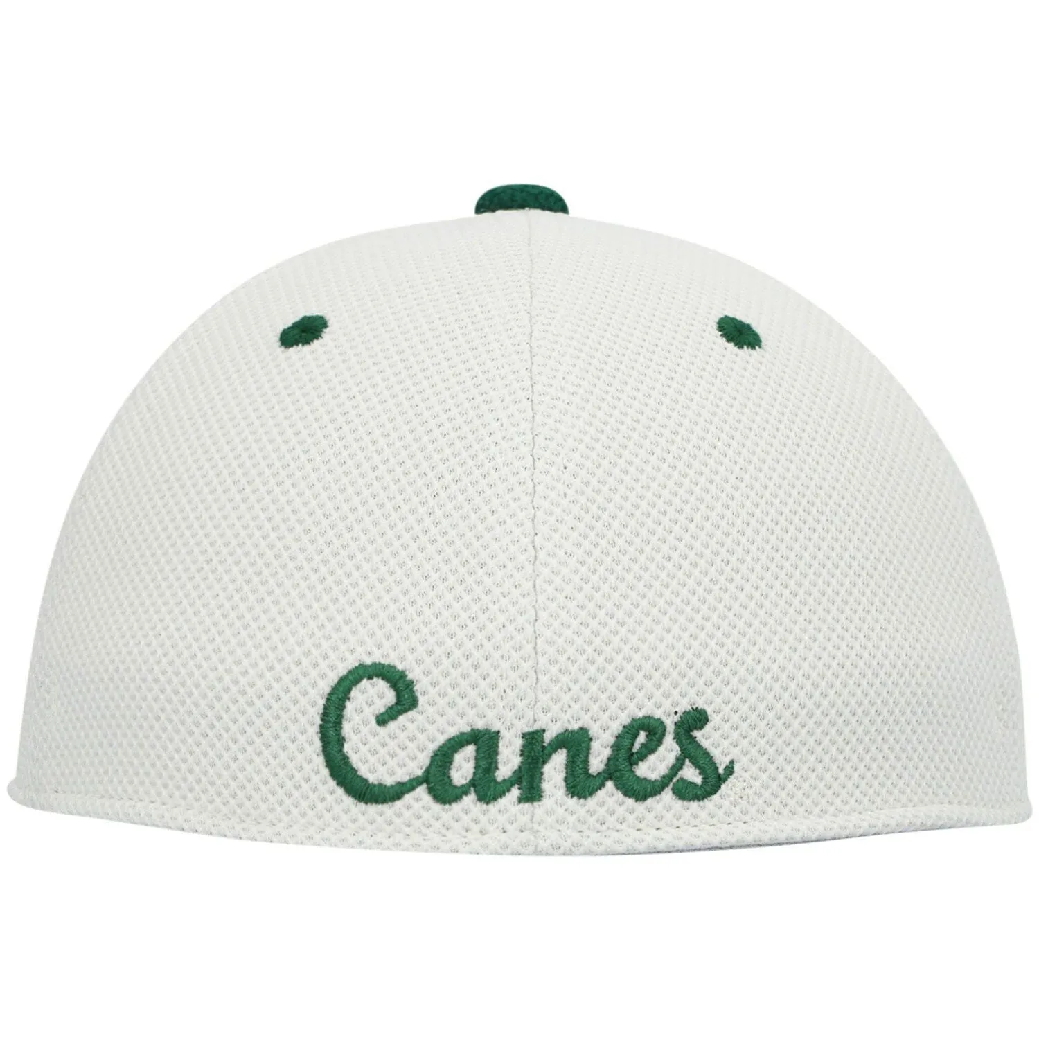 adidas Men's Miami Hurricanes Cream/Green Baseball Cap