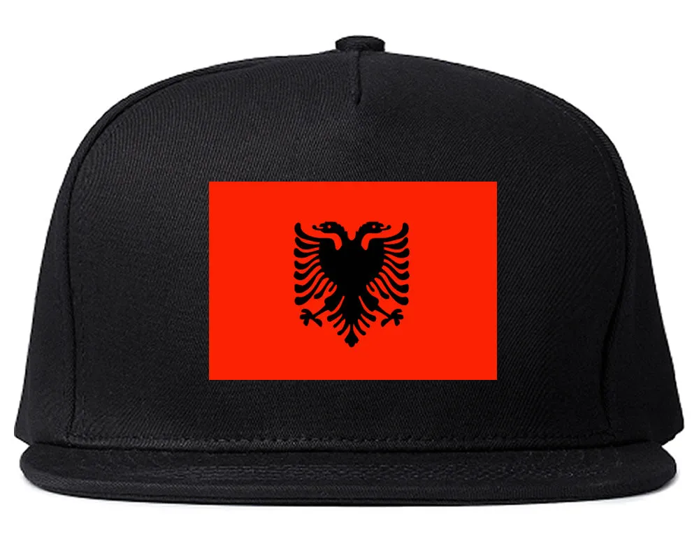 Albania Flag Country Printed Snapback Hat Cap