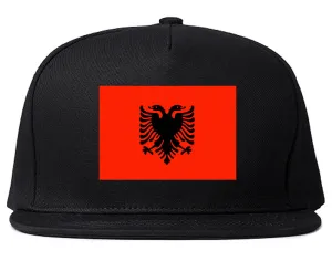 Albania Flag Country Printed Snapback Hat Cap