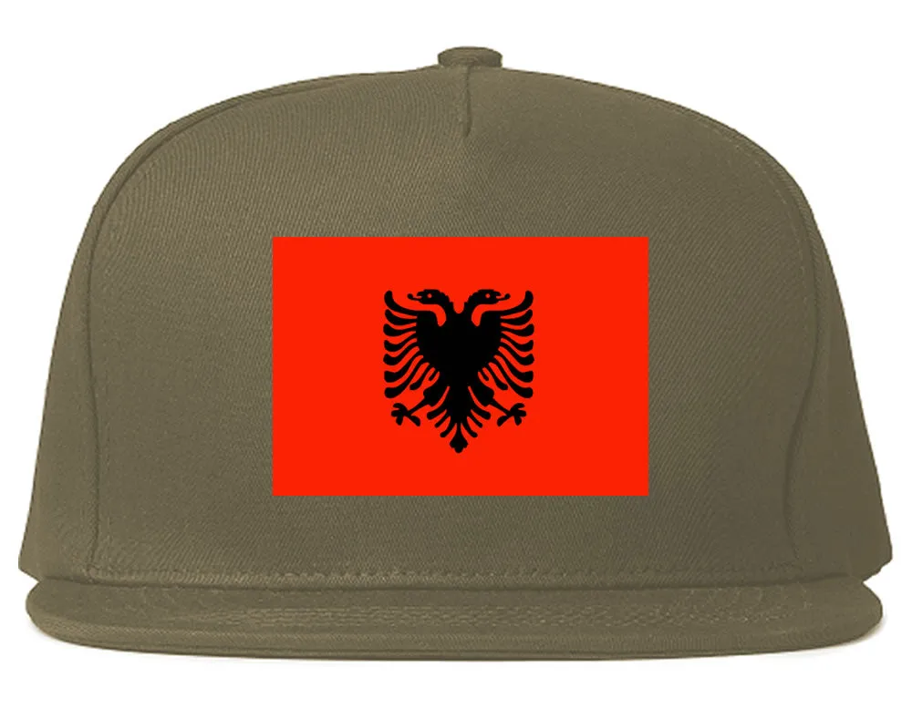 Albania Flag Country Printed Snapback Hat Cap