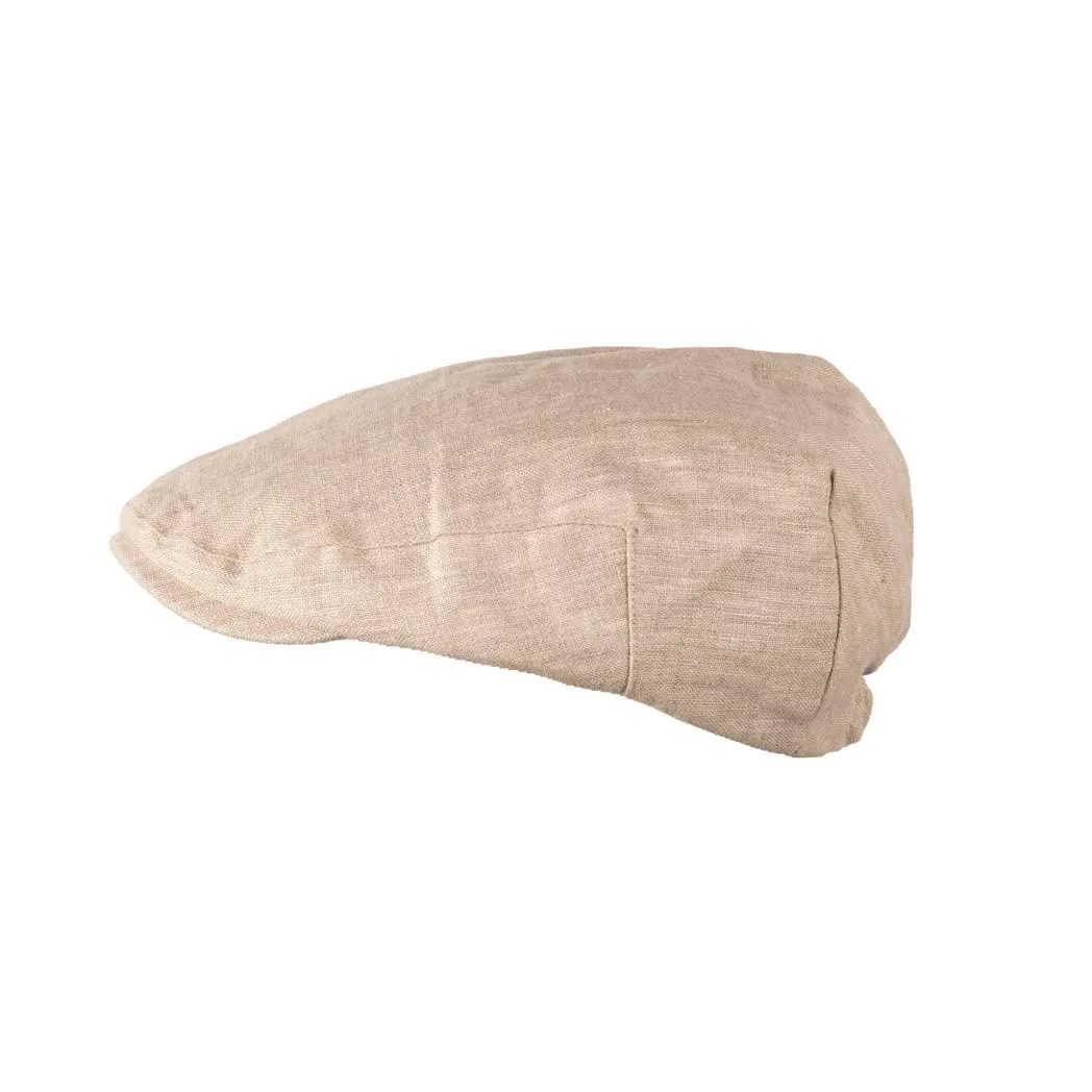 Arthur Classic Linen Flat Cap