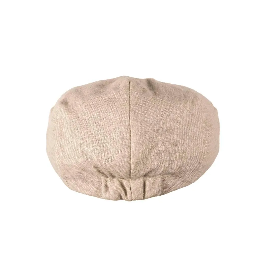 Arthur Classic Linen Flat Cap