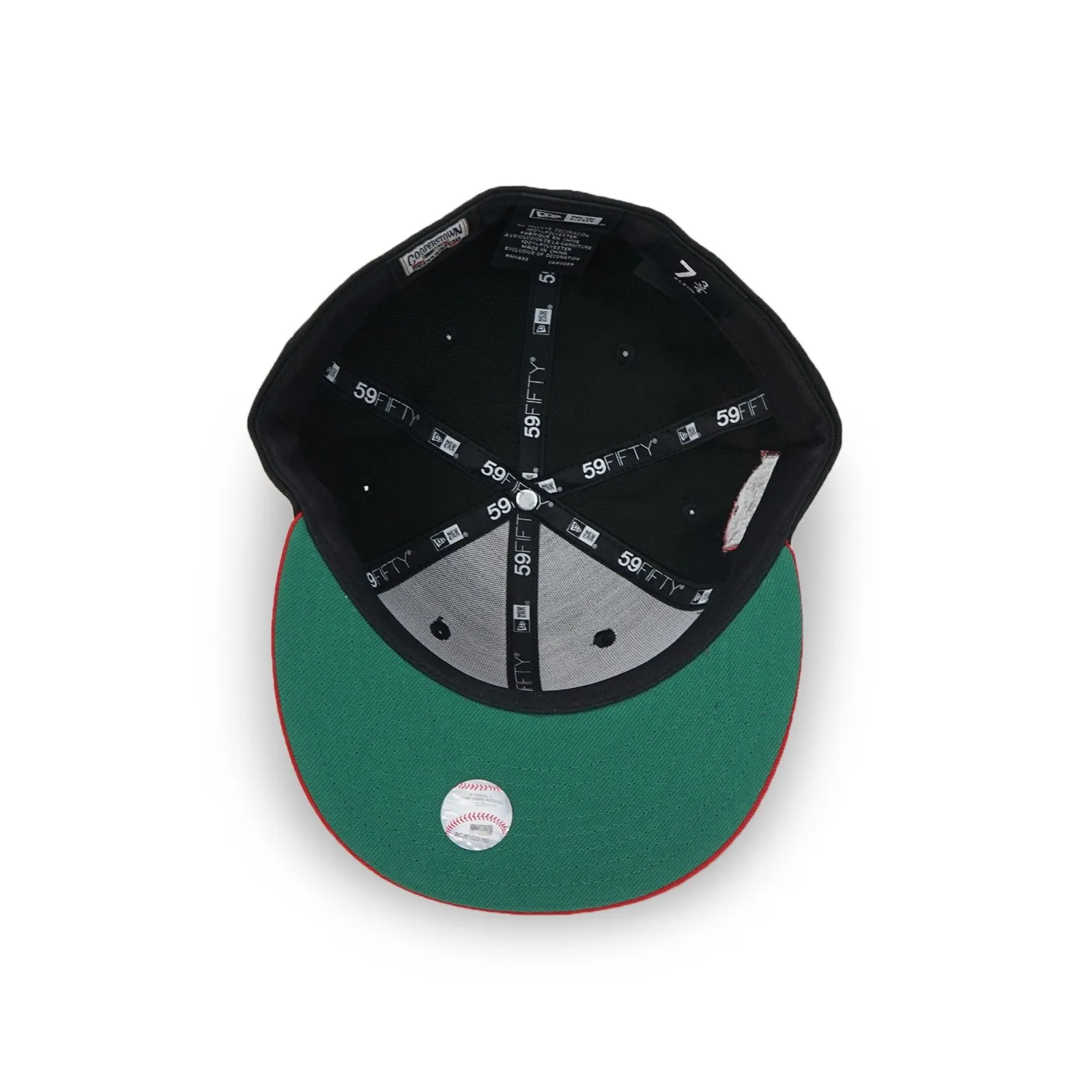 Atlanta Braves New Era Black Scarlet "UGA" 5950 Fitted Cap 70884965