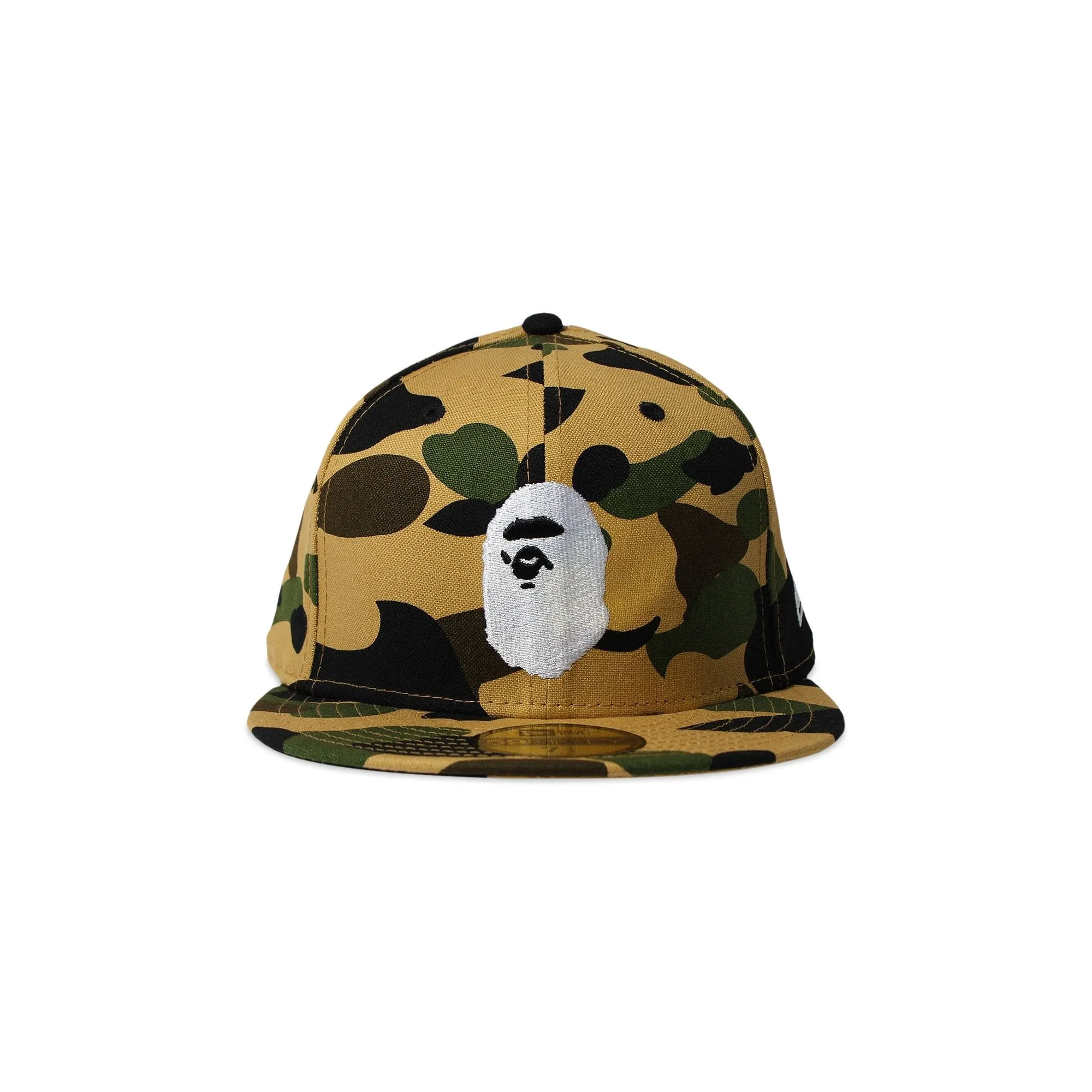 BAPE New Era 1st Camo Ape Head Cap in Vibrant Yellow - Size 59 Fifty