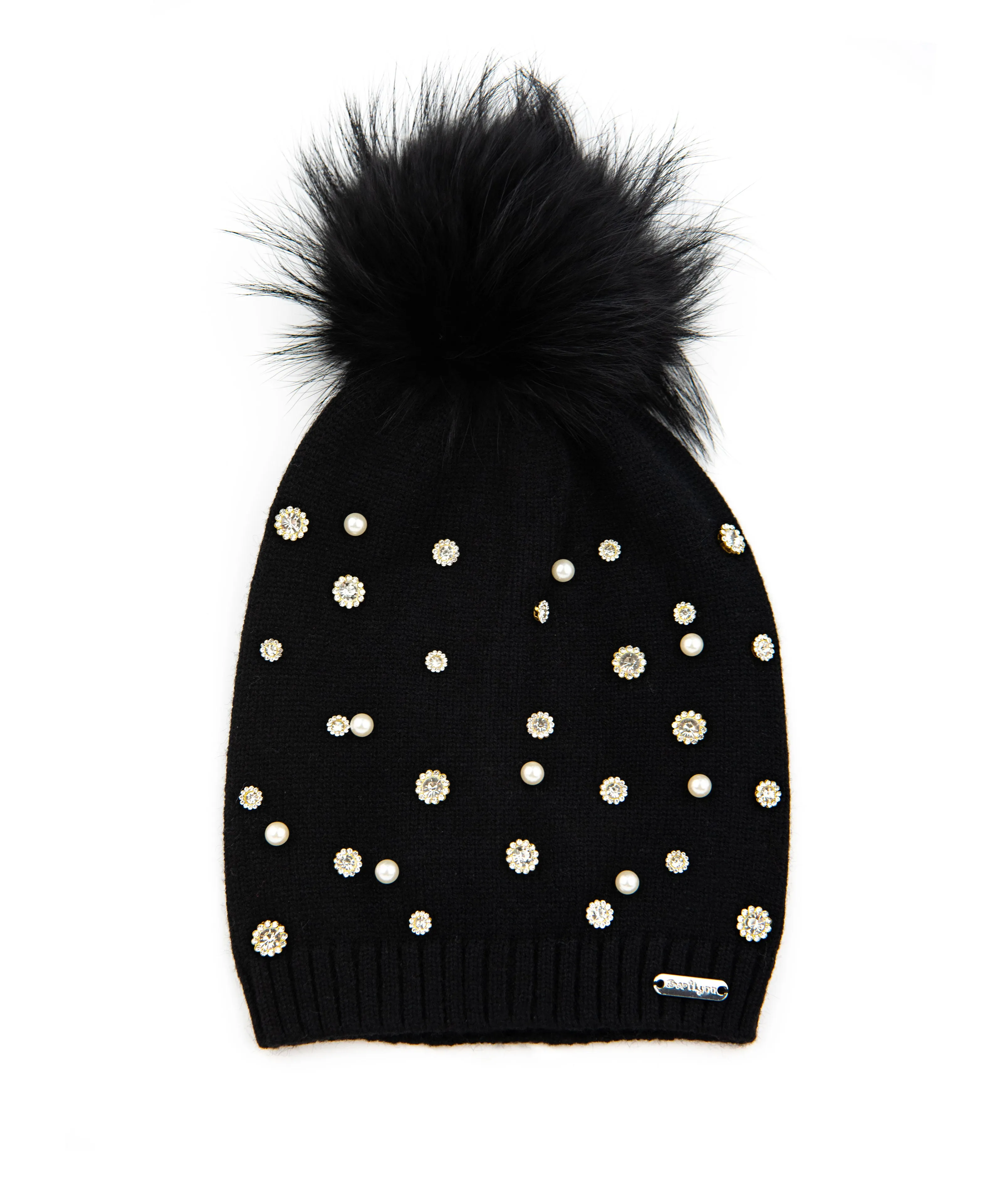 Bari Lynn Pearl Jewel Winter Hat