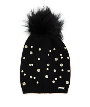 Bari Lynn Pearl Jewel Winter Hat
