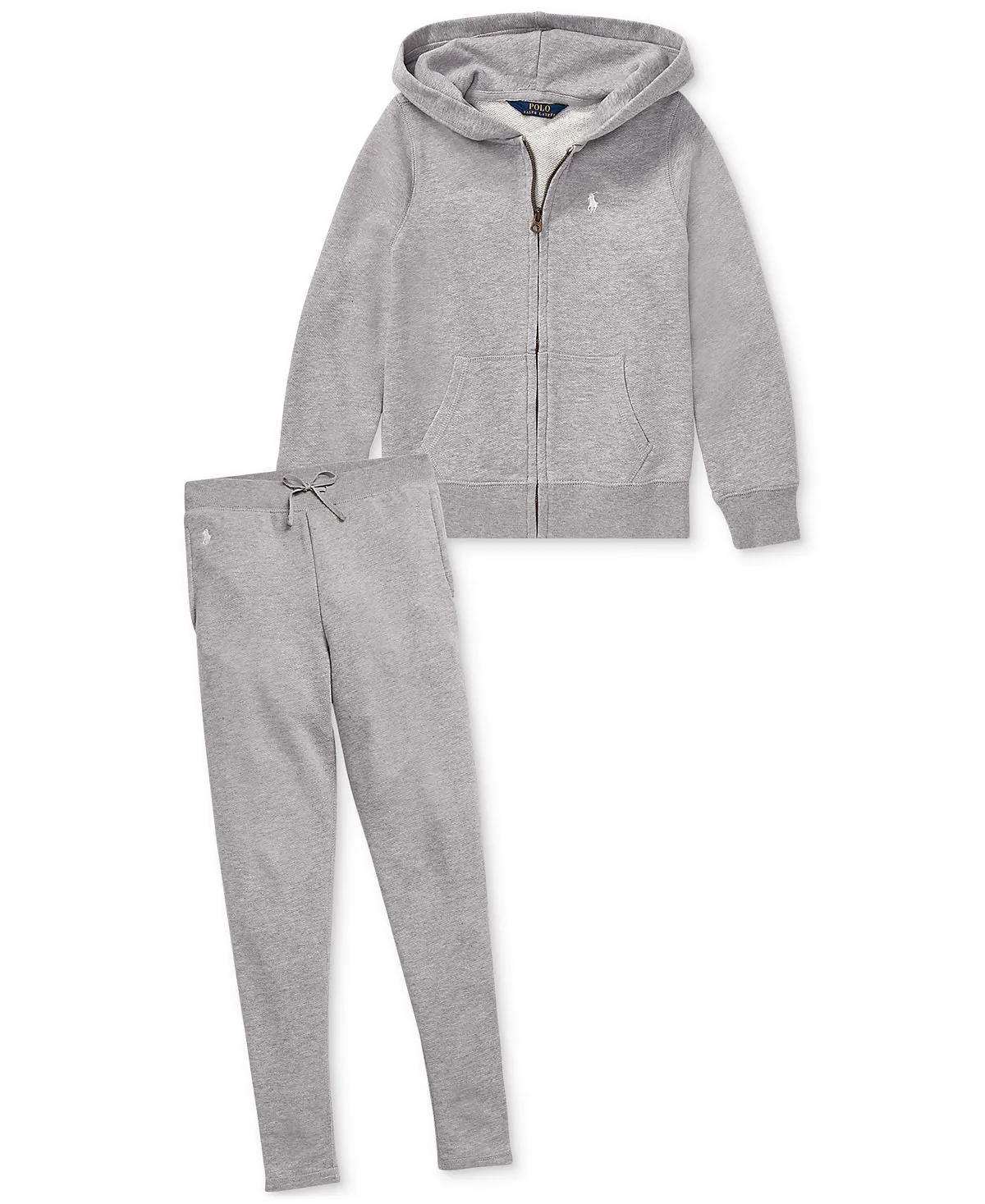 Big girls wash Polo Ralph Lauren French terry leggings
