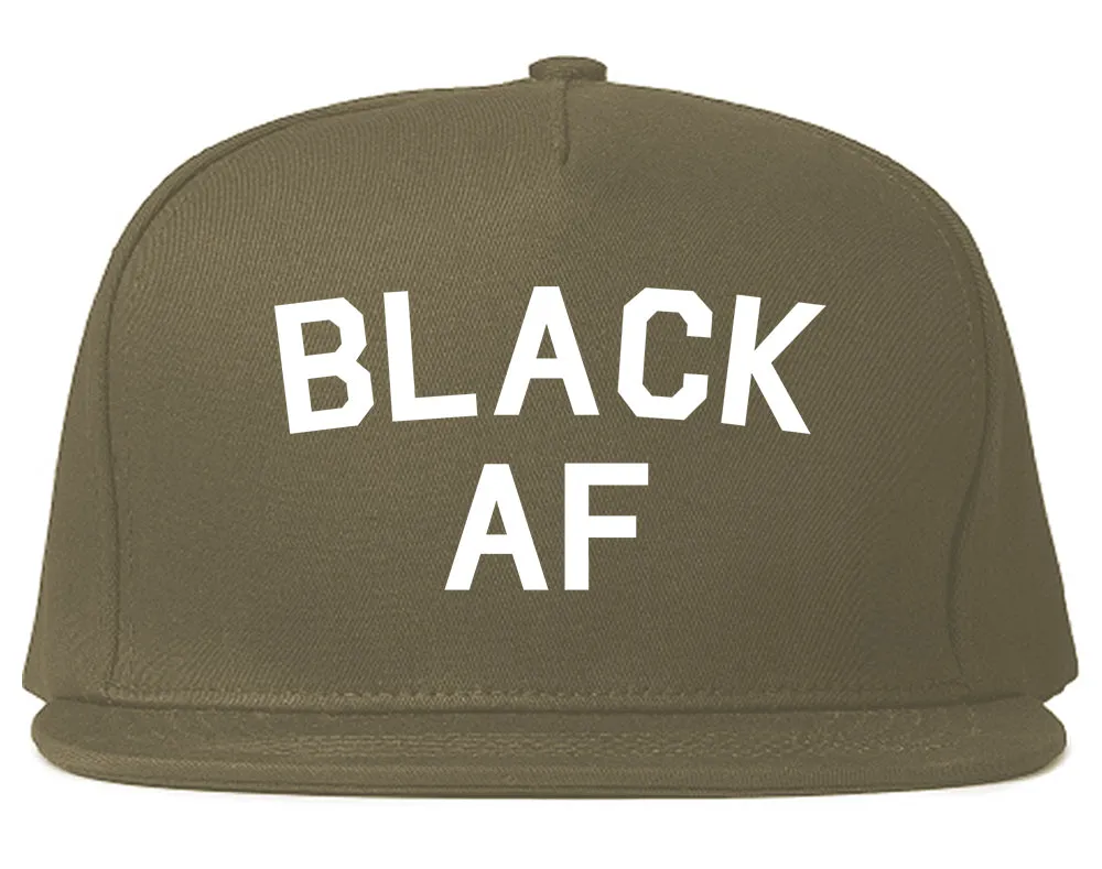 Black AF Mens Snapback Hat