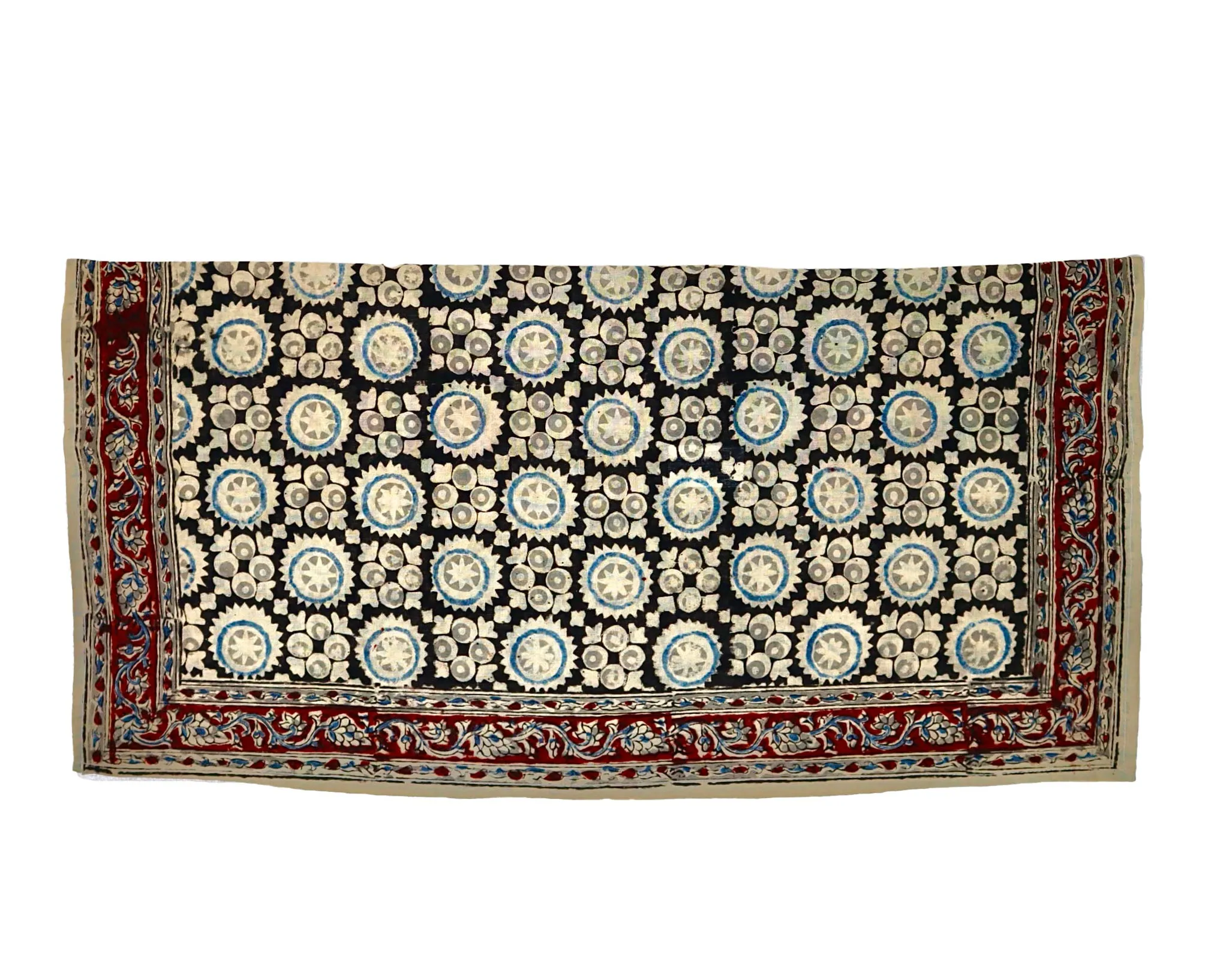 Blue Moon - Kalamkari Cotton Bandana
