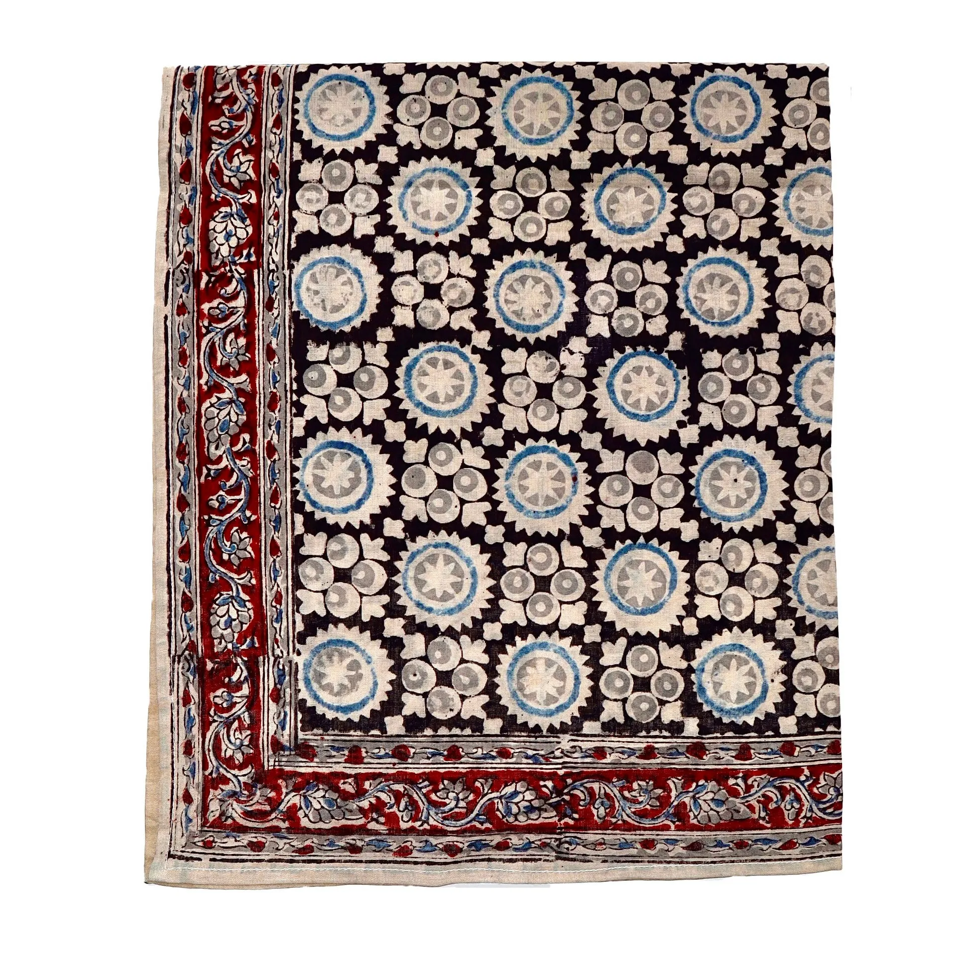 Blue Moon - Kalamkari Cotton Bandana