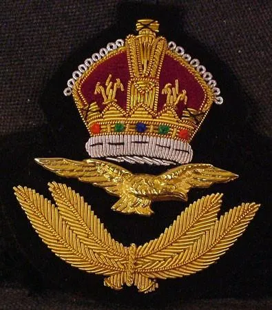 British R.A.F Officer Visor Hat: WWII Style