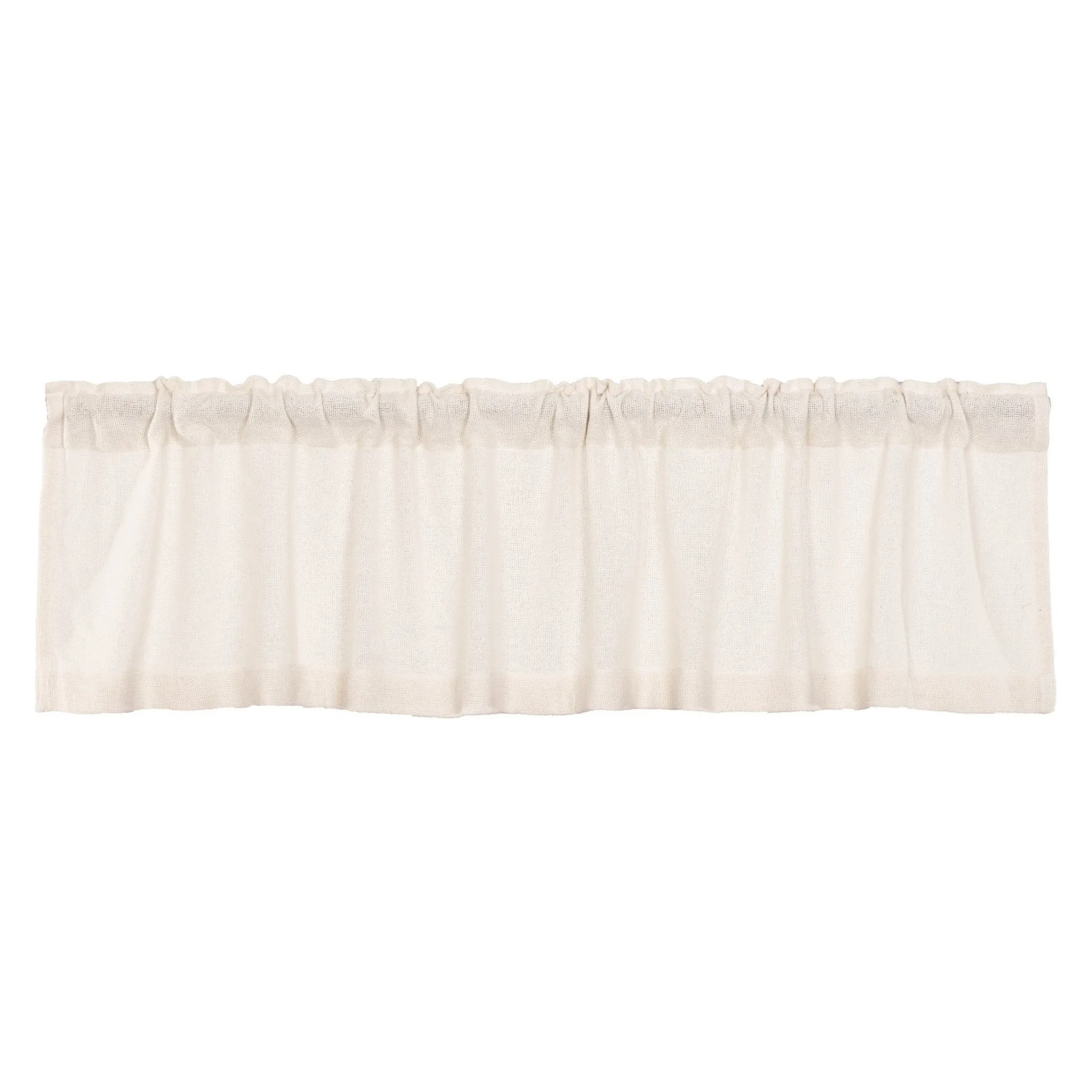 Burlap Antique White Valance 72"