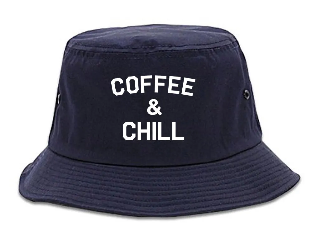 Coffee And Chill Funny Mens Bucket Hat