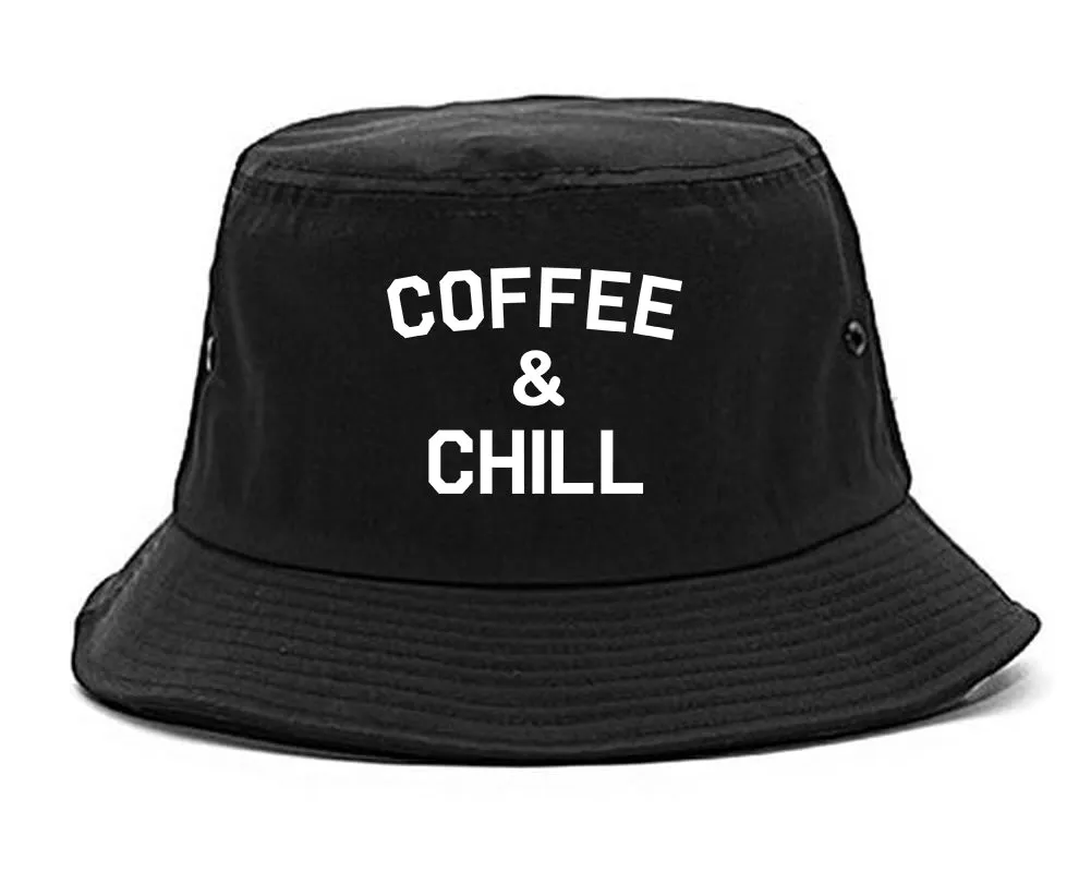 Coffee And Chill Funny Mens Bucket Hat