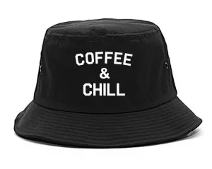 Coffee And Chill Funny Mens Bucket Hat