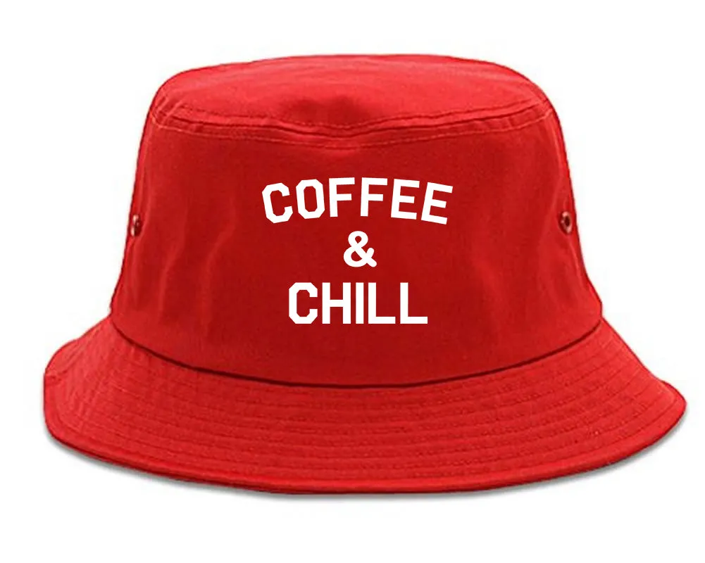 Coffee And Chill Funny Mens Bucket Hat
