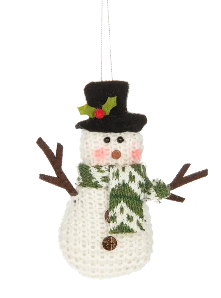 Comfy & Cozy Christmas Snowman Ornaments