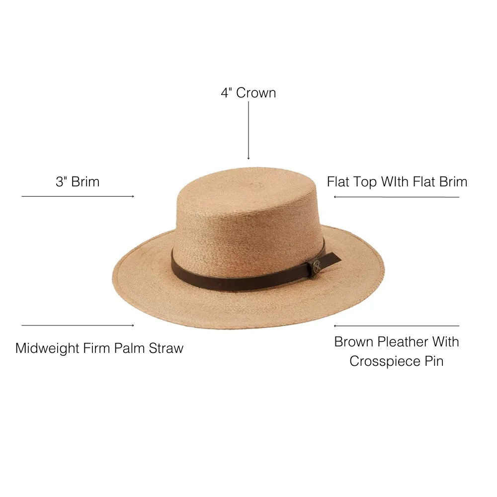 Cozumel | Mens Wide Brim Straw Sun Hat
