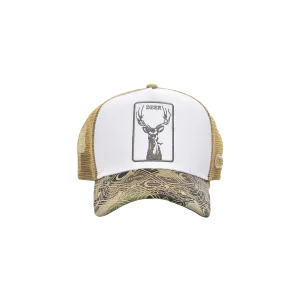 Cuadra Men's Deer Patch White Cap