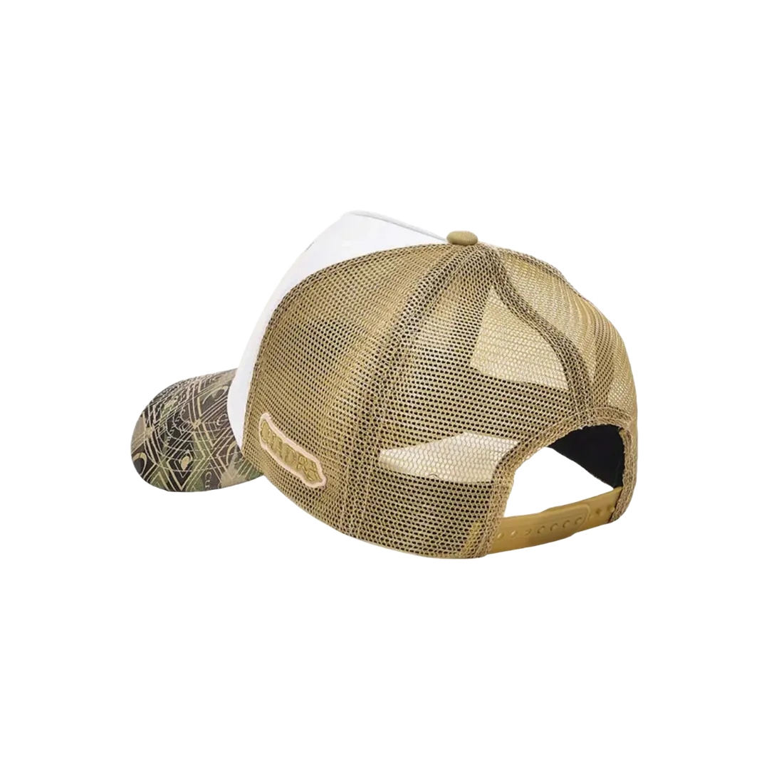 Cuadra Men's Deer Patch White Cap