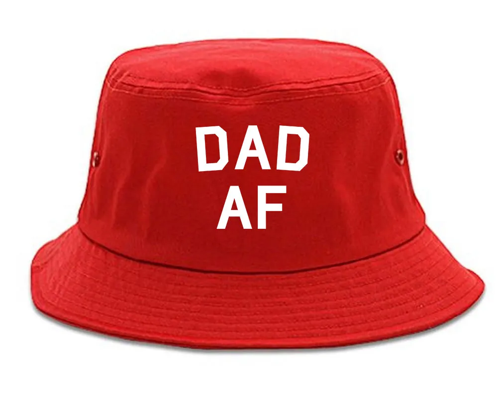 Dad AF New Father Funny Mens Bucket Hat