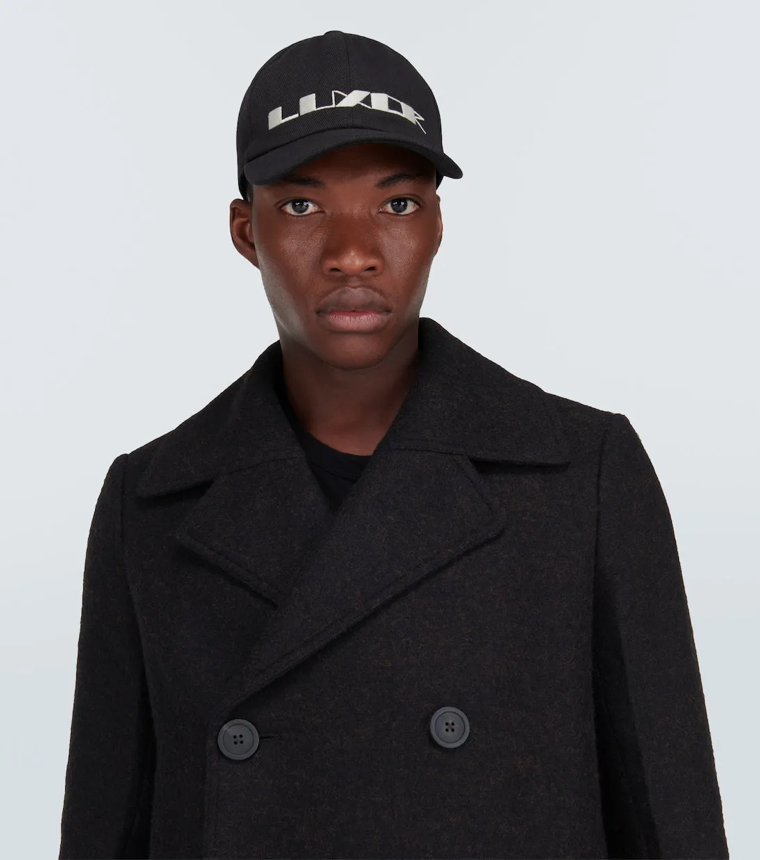 Drkshdw By Rick Owens Embroidered Cotton Baseball Cap, Black