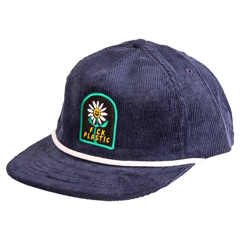 F*ck Plastic Hemp Corduroy Strapback | Blue
