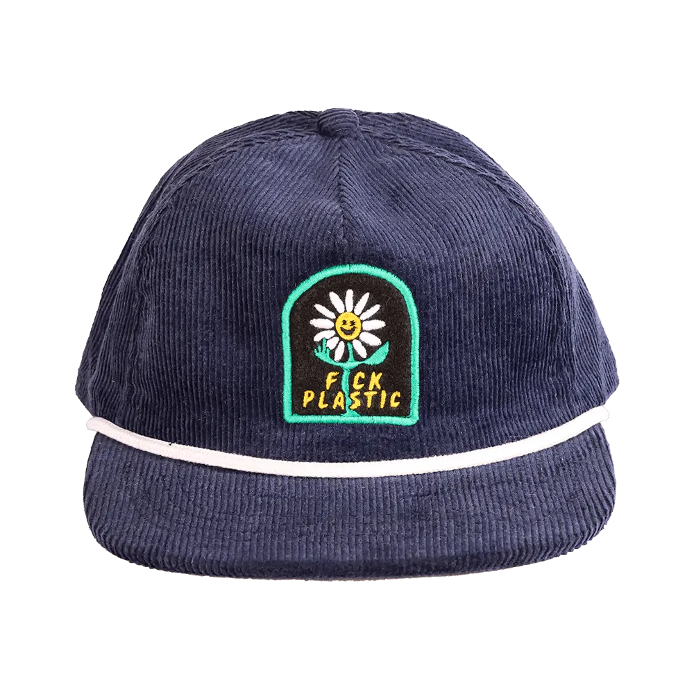 F*ck Plastic Hemp Corduroy Strapback | Blue