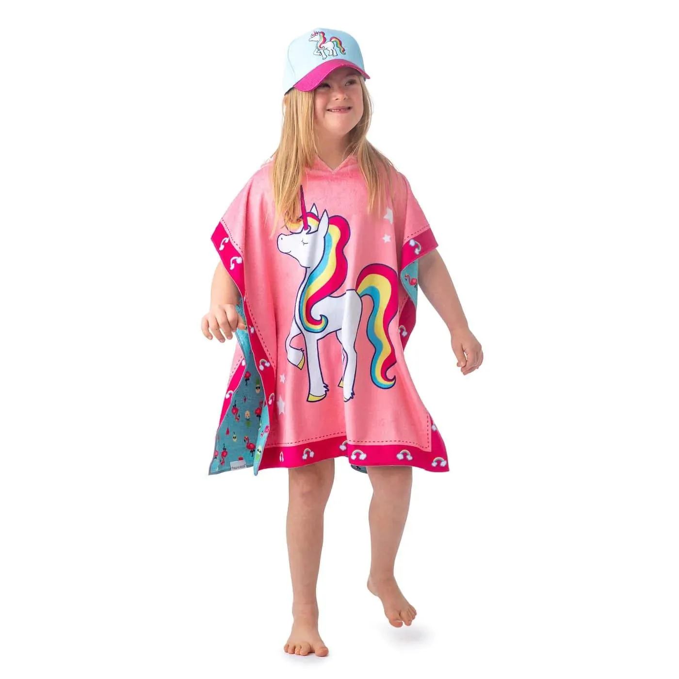Flapjack Kids UPF50  Ball Cap - Unicorn