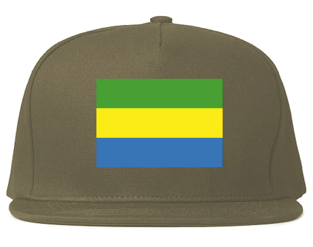 Gabon Flag Country Printed Snapback Hat Cap