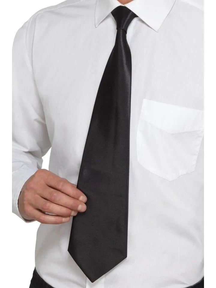 Gangster Tie 1920s Black