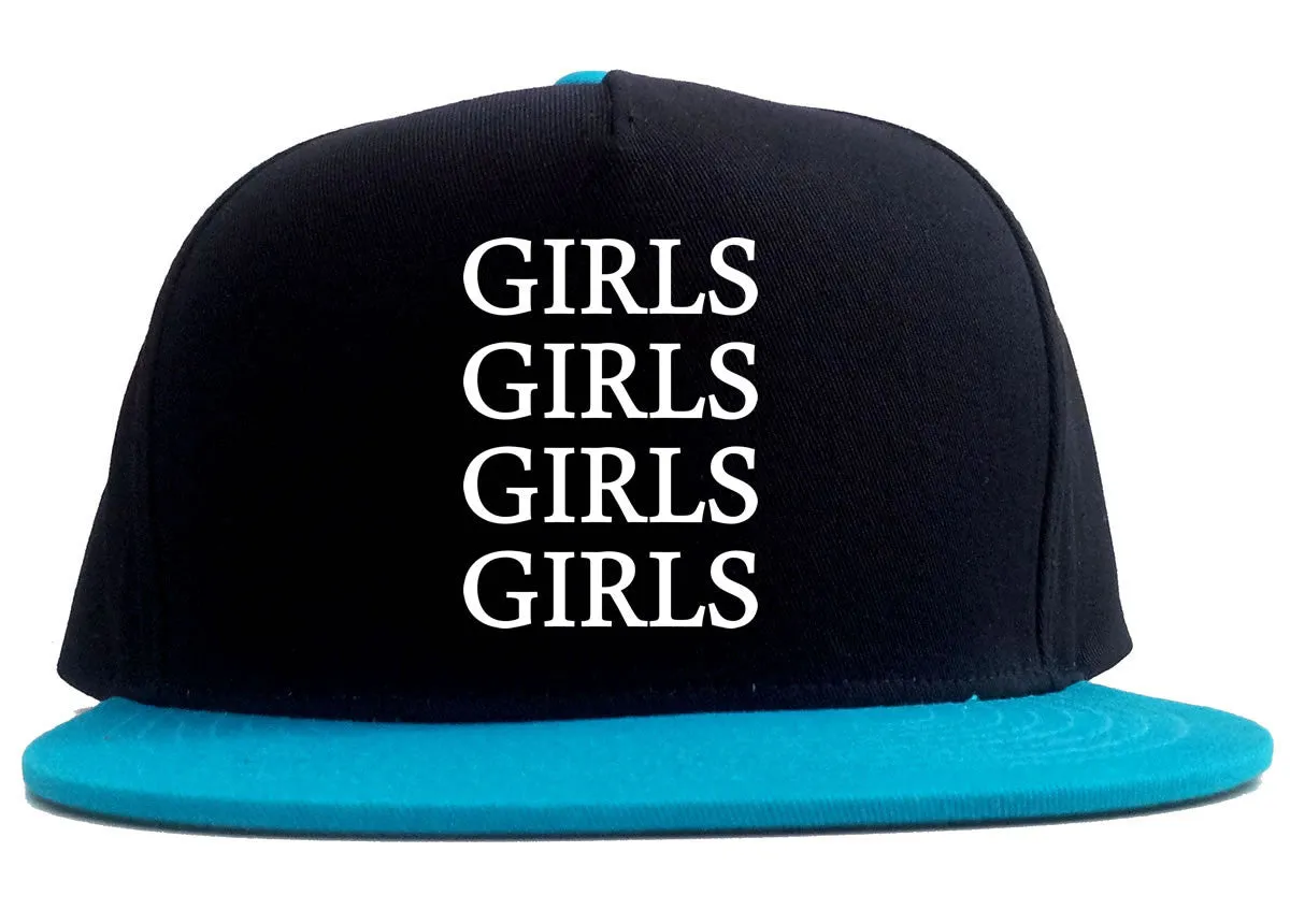 Girls Girls Girls 2 Tone Snapback Hat