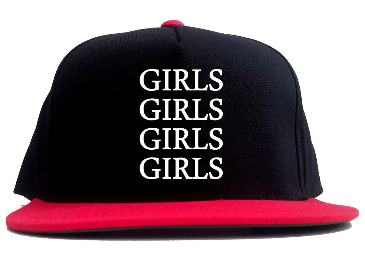 Girls Girls Girls 2 Tone Snapback Hat