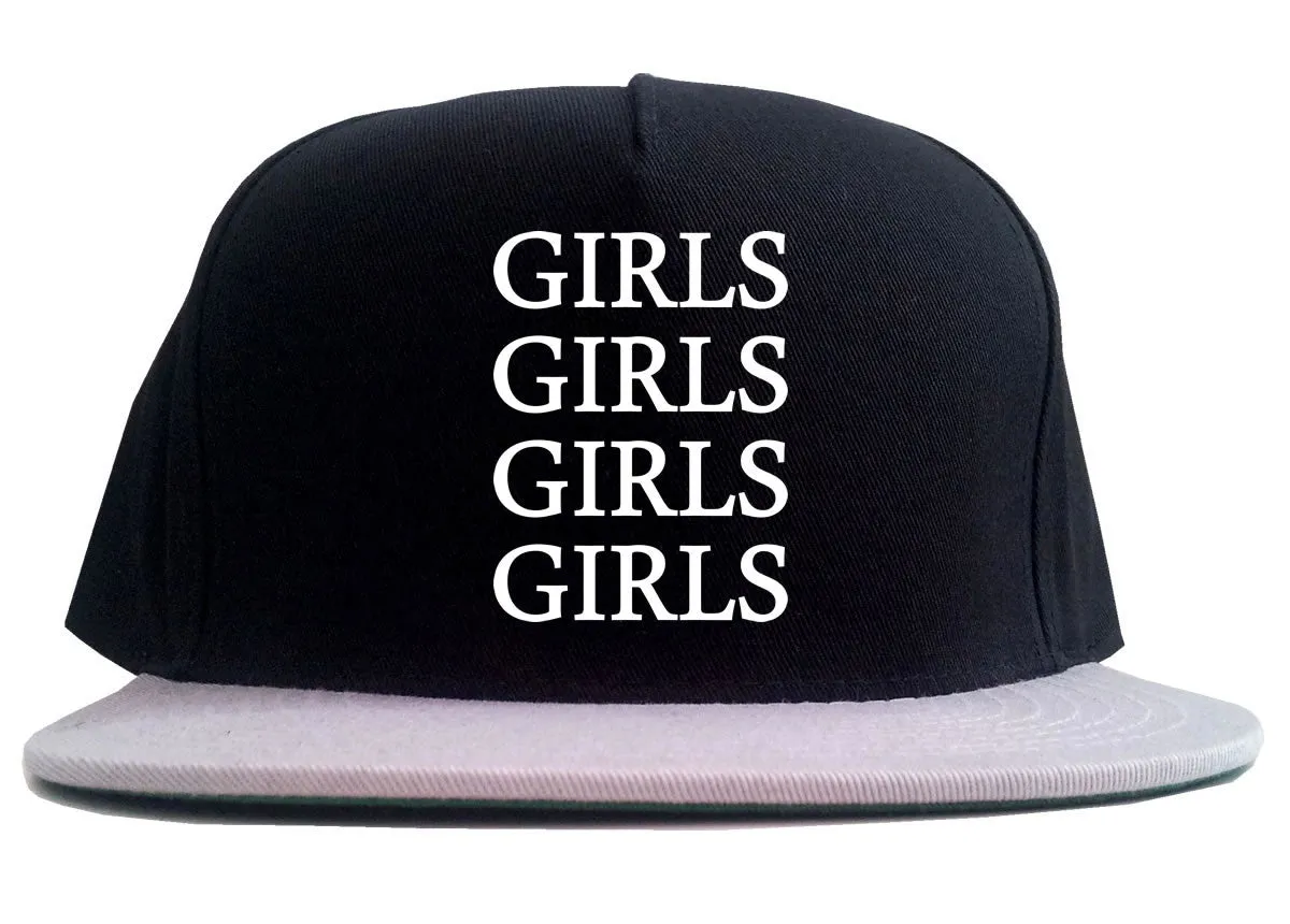 Girls Girls Girls 2 Tone Snapback Hat