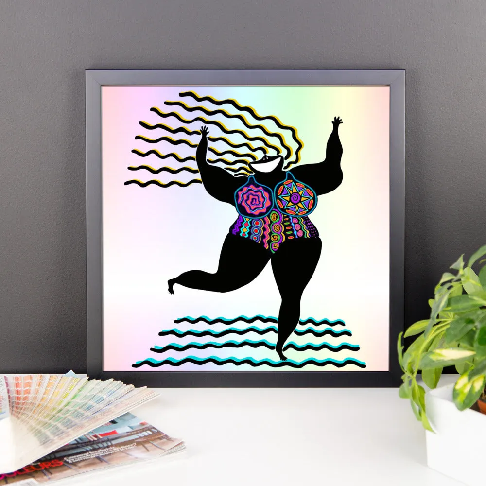 GODDESS of Good Attitude Framed poster