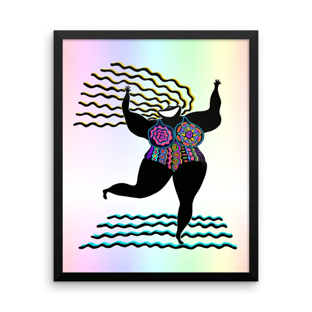 GODDESS of Good Attitude Framed poster