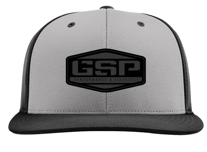 GSP Hex PTS20 Hat - Char/Black with Black Leather Patch