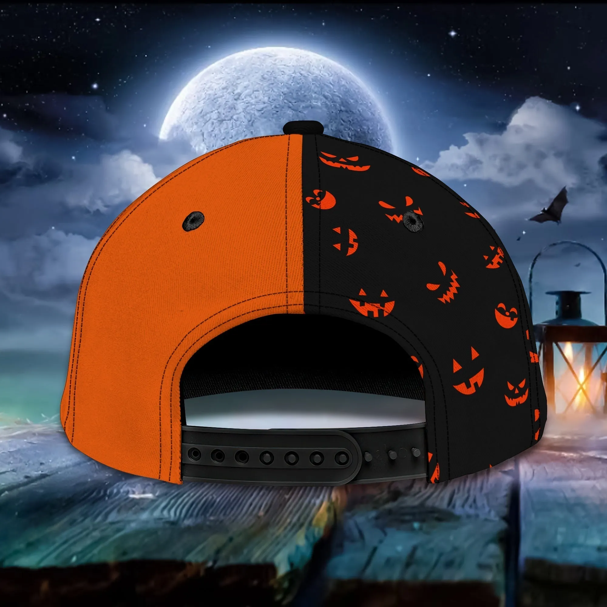 Halloween Hat Unisex Customizable Sayings Golf Hat 3d, Cap with Adjustable Hat for Mens Womens