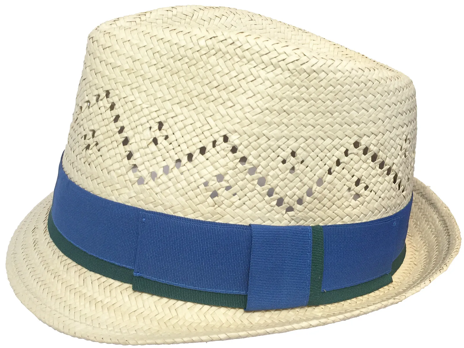 Headchange Toyo Straw Fedora Vented Crown Trilby