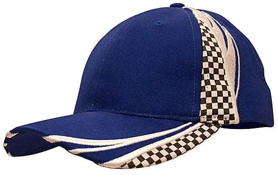 Headwear Checks And Embroidery Cap X12 - 4083