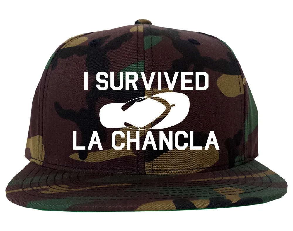 I Survived La Chancla Funny Spanish Mens Snapback Hat