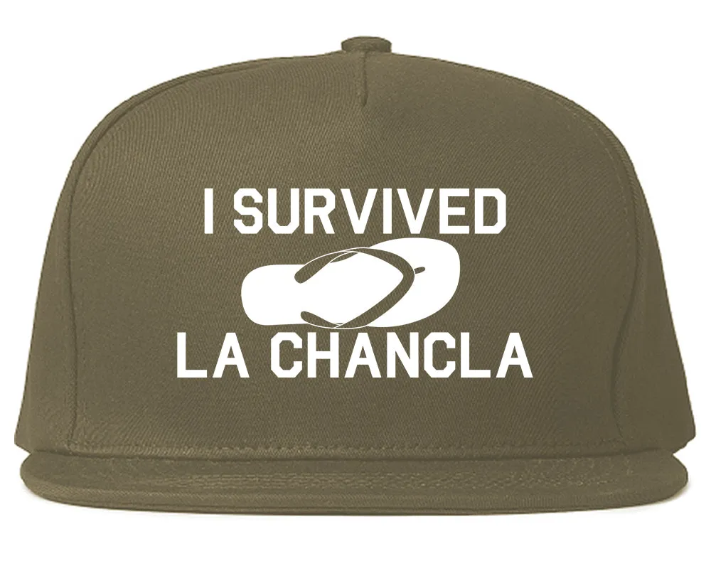 I Survived La Chancla Funny Spanish Mens Snapback Hat