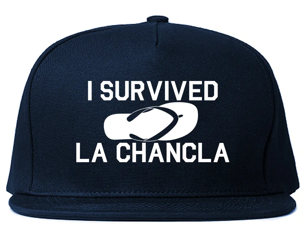 I Survived La Chancla Funny Spanish Mens Snapback Hat