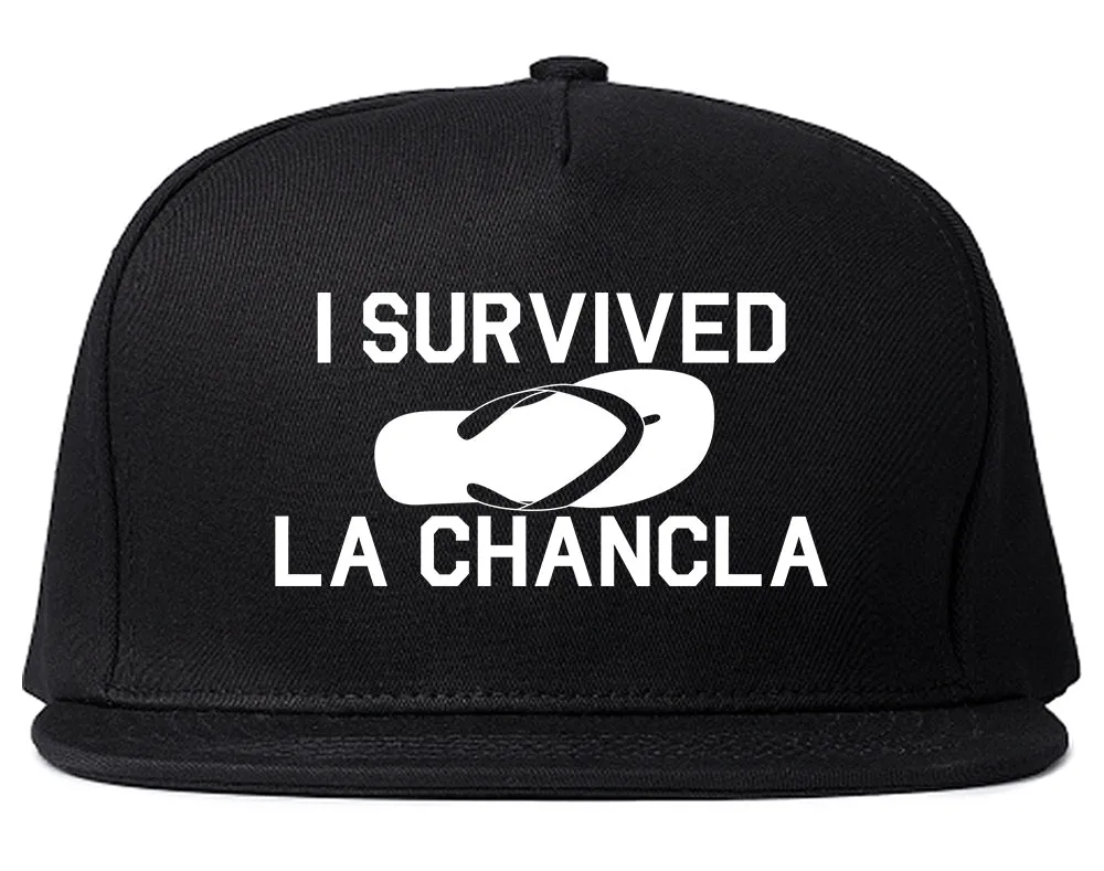 I Survived La Chancla Funny Spanish Mens Snapback Hat