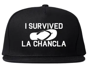 I Survived La Chancla Funny Spanish Mens Snapback Hat