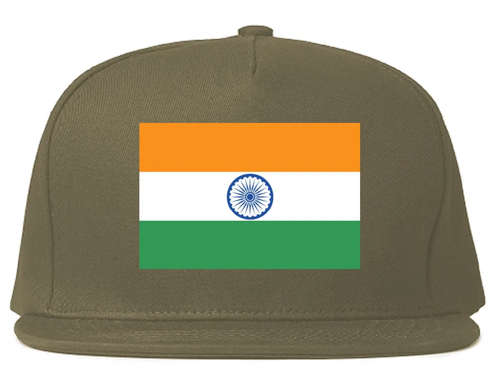 India Flag Country Printed Snapback Hat Cap