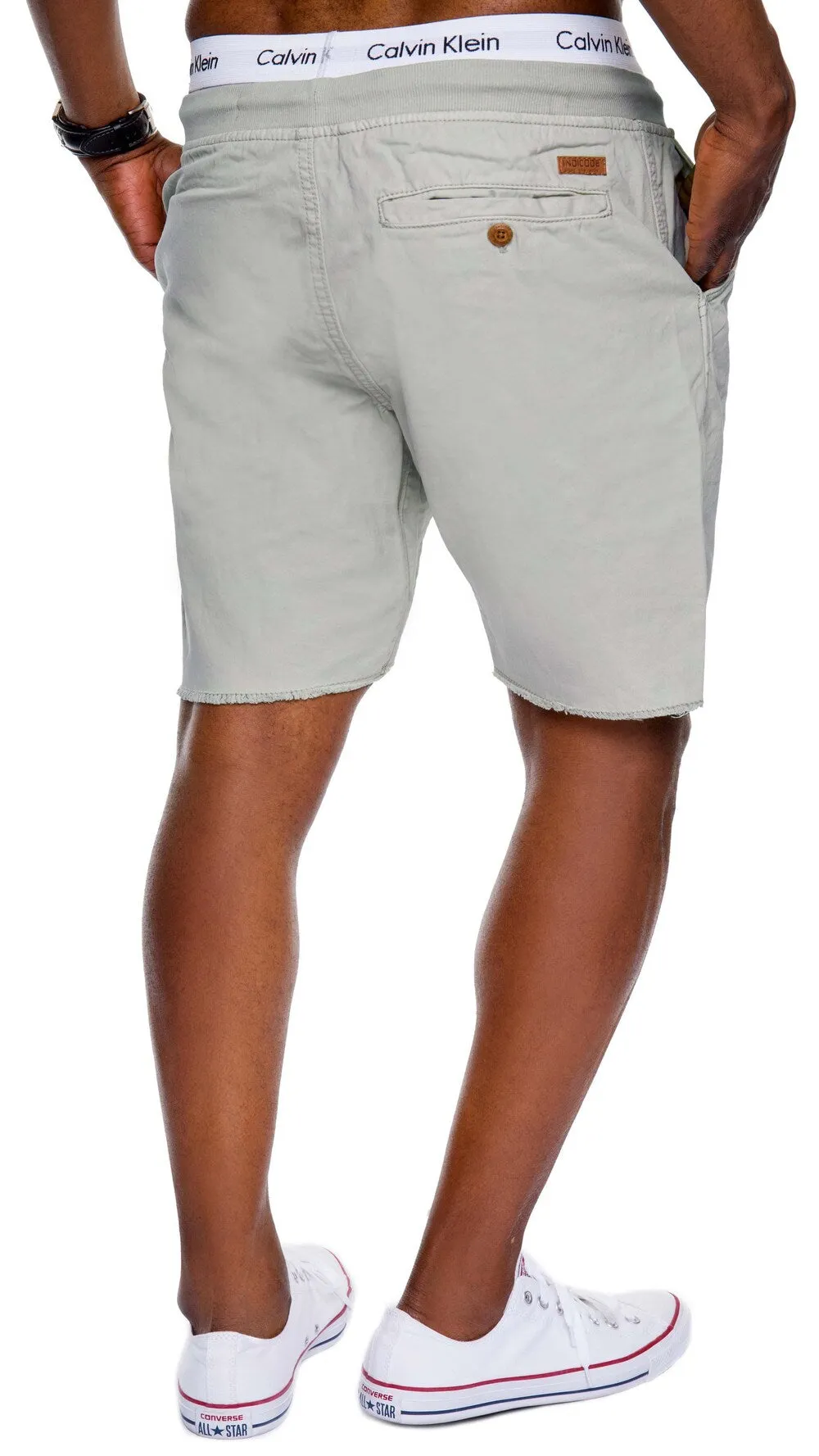 INDICODE JEANS Carver Relaxed Chino Pants, Light Gray
