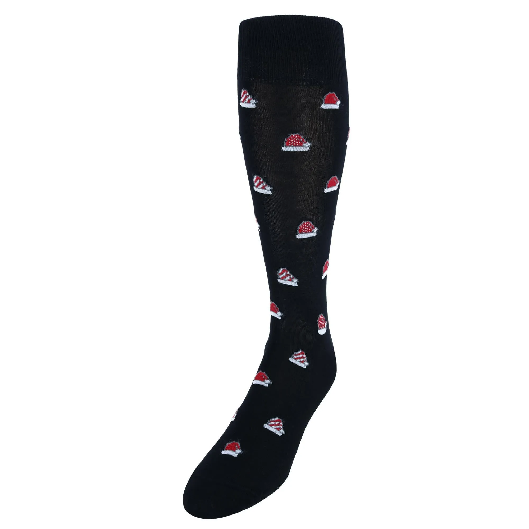 Kringle Santa Hat Over The Calf Christmas Mercerized Cotton Socks